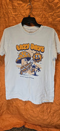 12oz Soda Mens T-Shirt Medium 'Lazy Days' Mushroom Sun Beach Surf White