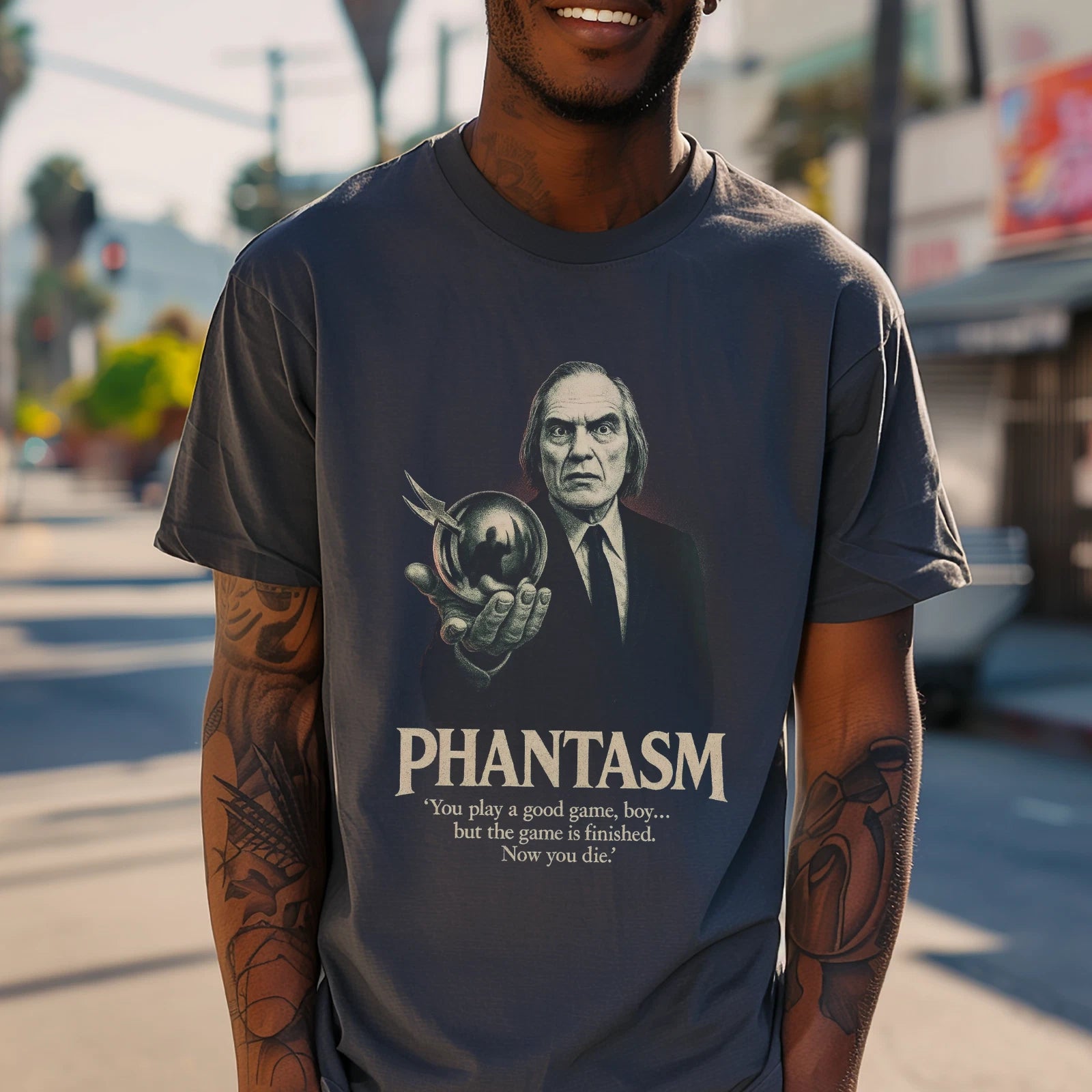 Phantasm T-Shirt | The Tall Man Horror Movie Tee | 70s Cult Classic Film Shirt