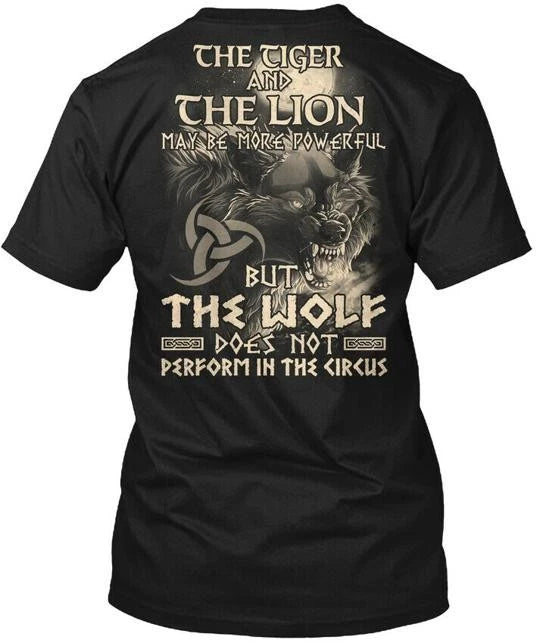 The Wolf Viking T-Shirt Made in the USA Size S to 5XL