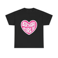 Birthday Girlie Unisex Heavy Cotton Tee, Fun Birthday Gift, Cute Graphic Heart