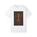 Skeleton on Phone T-Shirt Funny Dark Humor Graphic Tee Addicted to Social Media