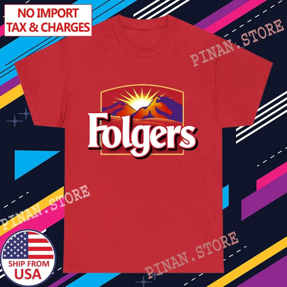 Folgers Coffee Drink Men's Red Size S-5XL