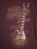 Urban Pipeline Blues Rock & Roll Guitar Brown T Shirt S