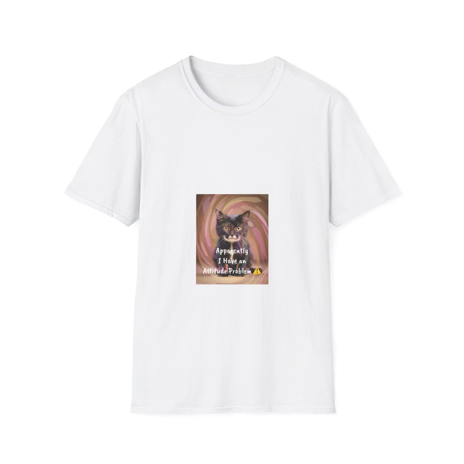 Cute Cat Says Apparently I Have an Attitude Problem Popular Graphic Tee