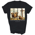 Follow The Word Not The Herd Christian Highland Cow Unisex Shirt Gift