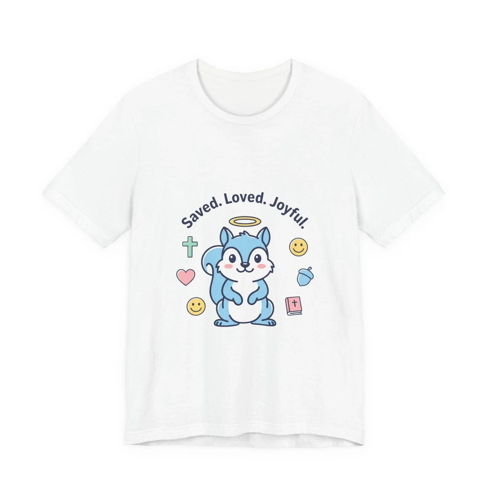 Saved Loved Joyful Tee | Christian Memes, Retro Church Camp