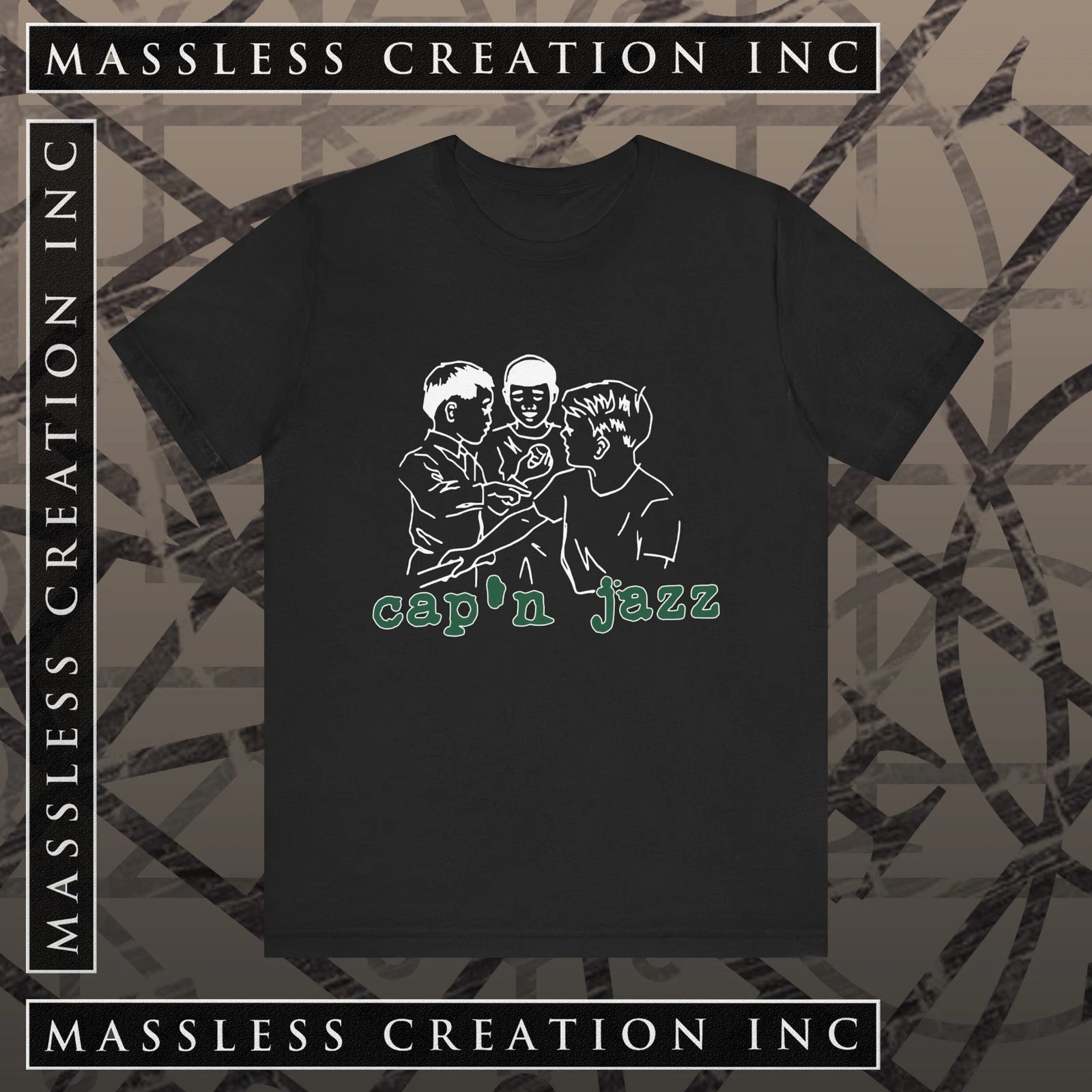 Cap'n Jazz - [B+C] Jersey T-Shirt - 90s Midwest Emo Knapsack Jawbreaker Braid