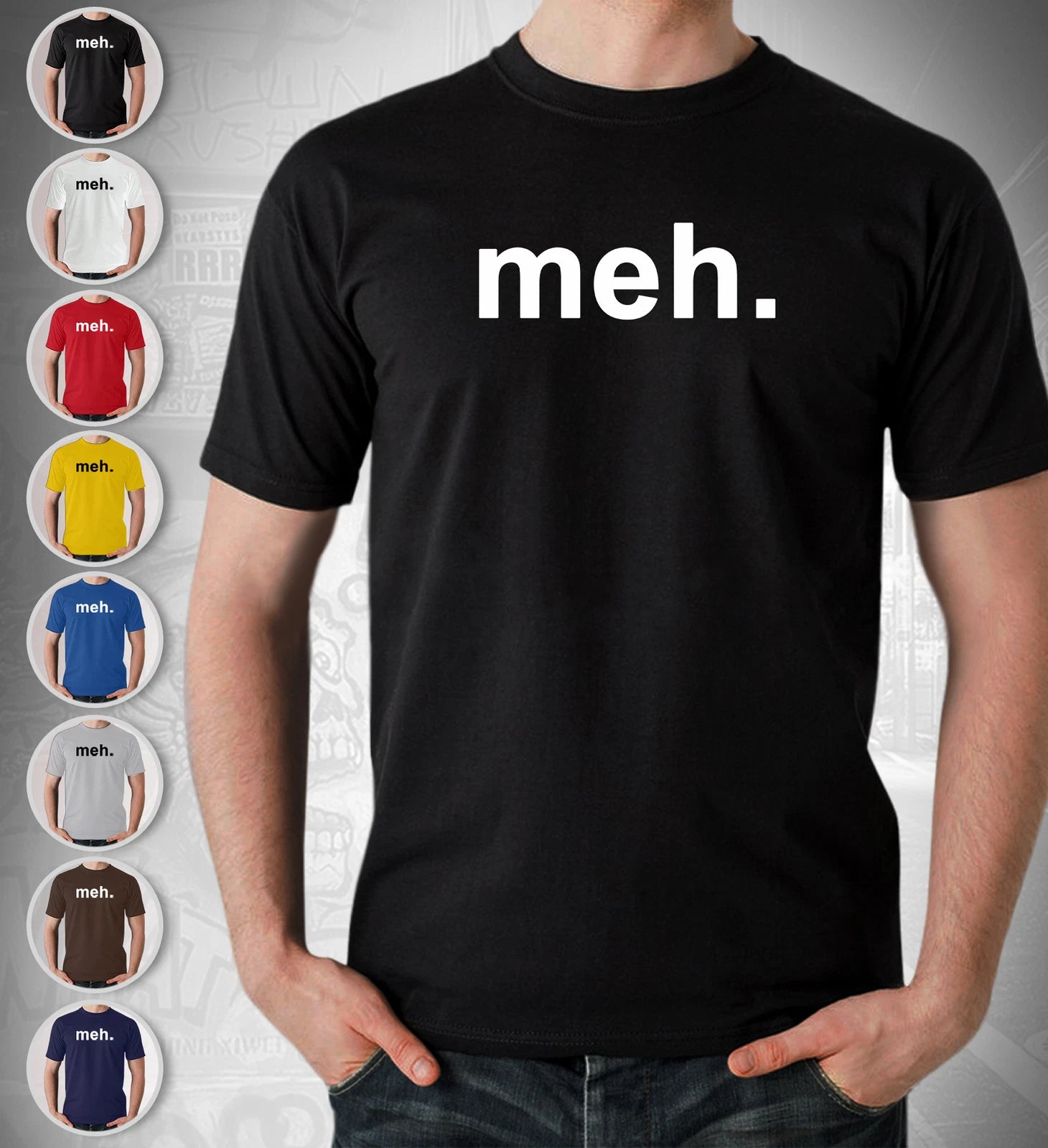 Meh IT Funny Crowd T Shirt Gift