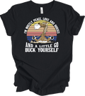 Peace Love Horses & Go Buck Yourself Funny T-Shirt