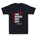 Make America Godly Again Psalm 33:12 Funny Christian Faith Quote Men's T-Shirt