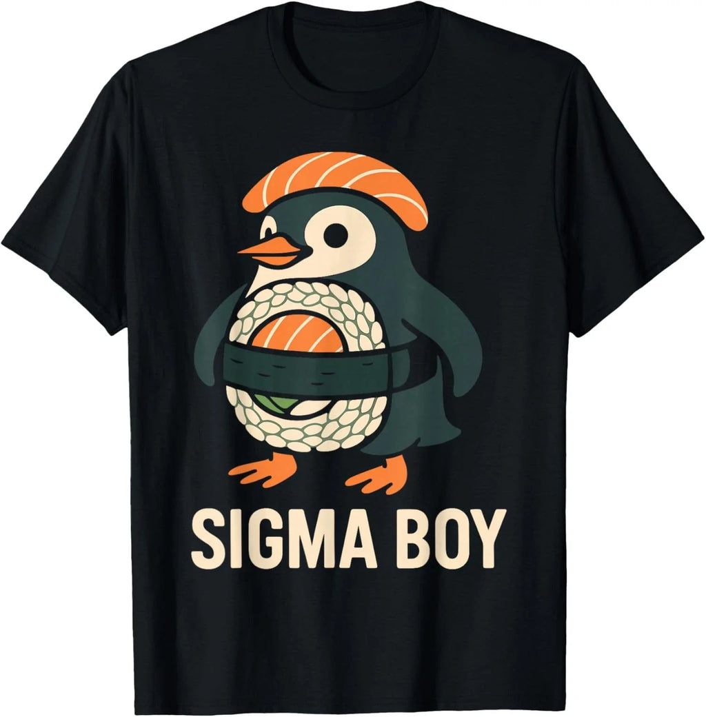 Sigma Boy Italian Brainrot Funny Meme Penguin Unisex T-Shirt