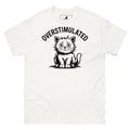 Overstimulated Cat T Shirt Funny Introvert Meme Black Cat Graphic Tee