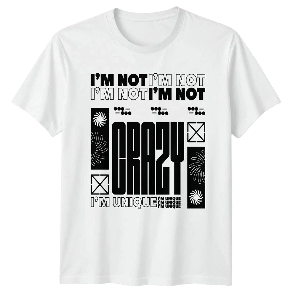 Im Not Im Not Im T-Shirt Brutalist Graphic Sarcastic Gift For Him And Her