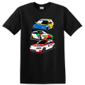 Car Art Design T Shirt Cool Racing Cars Graphic Print Eco-Friendly Tee