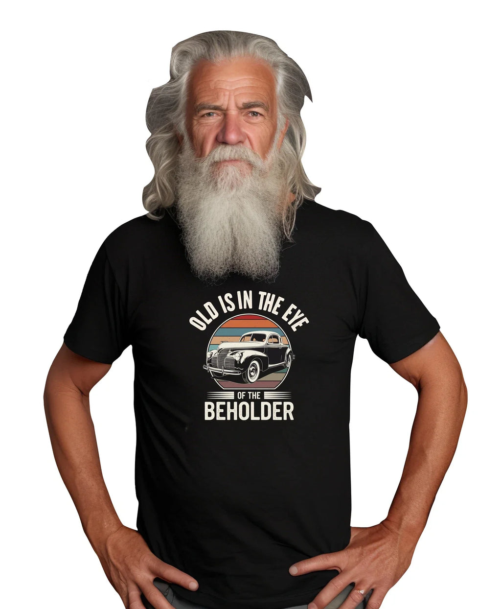 Men's Funny Old Man Tshirt, I'm Not old, Vintage Classic Car Shirt dad papa pop