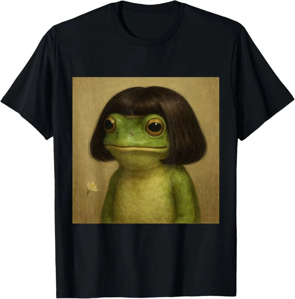 Funny Frog Bob Haircut Meme T-Shirt