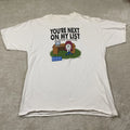 VTG Dilbert Shirt Mens XL White Dogbert Next On My List Graphic Tee 90s Computer