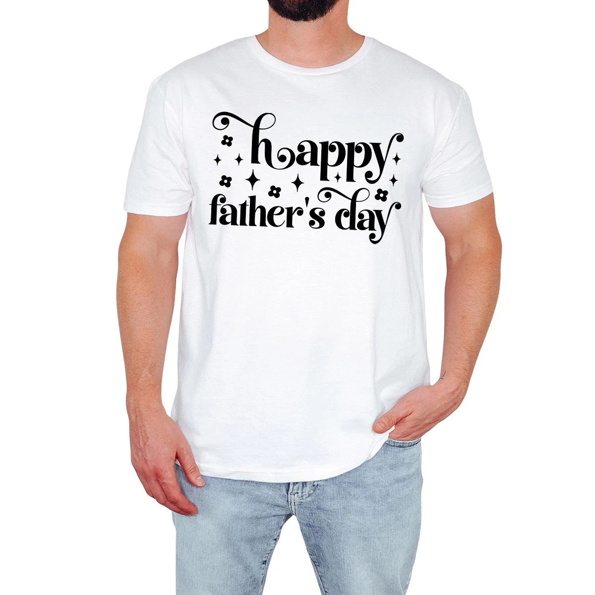 Happy Fathers Day Mens T-Shirt Stylish Celebration Cute Gift For Him