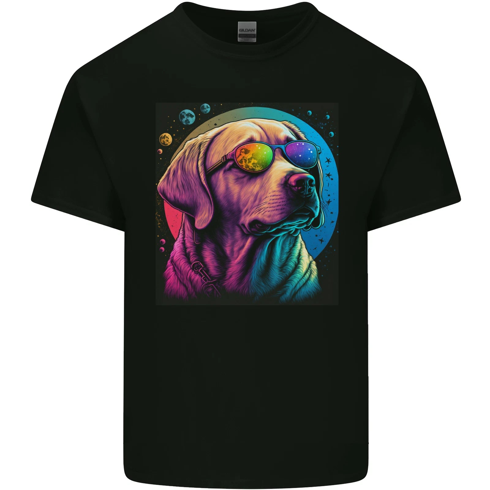 A Cool Golden Retriever With Glasses Dog Mens Light Cotton T-Shirt