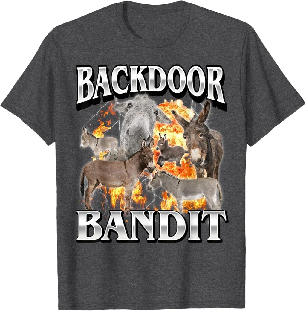 Backdoor Eats Funny Offensive Donkey Meme Bootleg Men Women T-Shirt