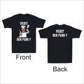 Vert Der Ferk Funny Swedish Chef Novelty Front & Back Print Men's Cotton T-Shirt