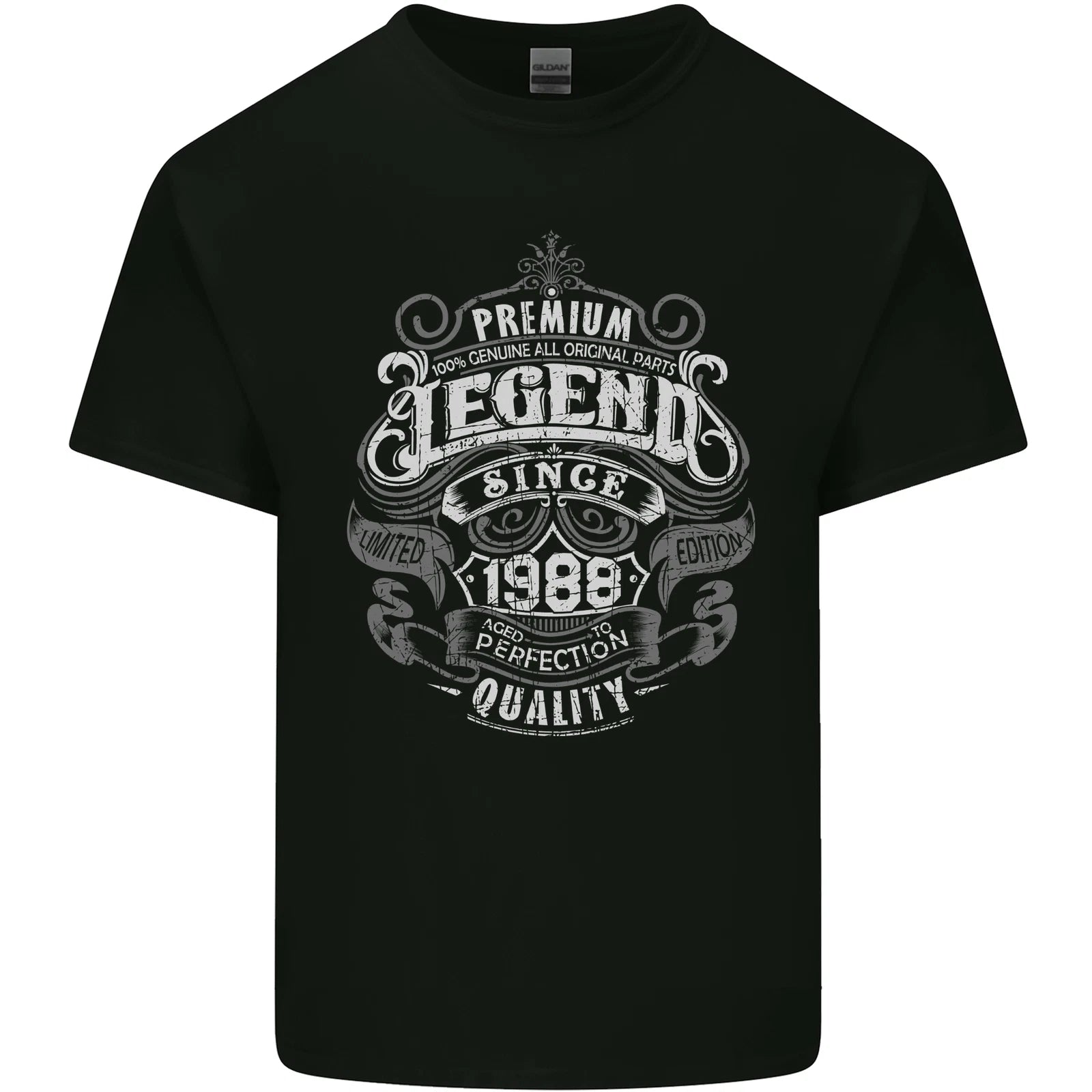 Premium Legend 38th Birthday 1988 Mens Cotton T-Shirt Tee Top