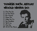 Things Rick Astley Would NEVER Do shirt Rick Roll meme t-shirt gonna give you up