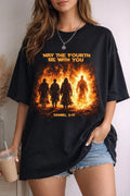 May The Fourth Be With You Daniel 3 17 Shirt, Cool Graphic Bible Quote Graphic
