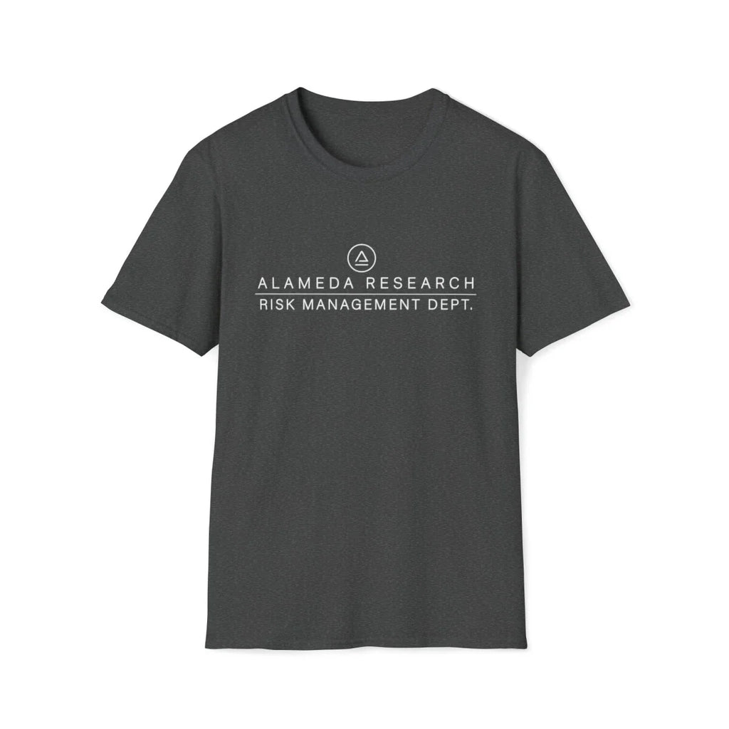 Alameda Research Risk Management T-Shirt Funny Crypto Tee Cryptocurrency Humor