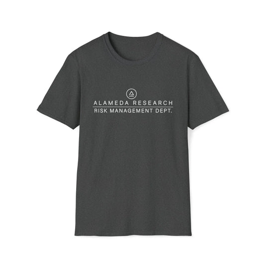 Alameda Research Risk Management T-Shirt Funny Crypto Tee Cryptocurrency Humor