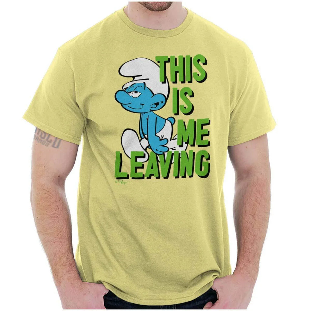 Funny Sleepy Smurf Friday Weekend Nap Time Womens or Mens Crewneck T Shirt Tee