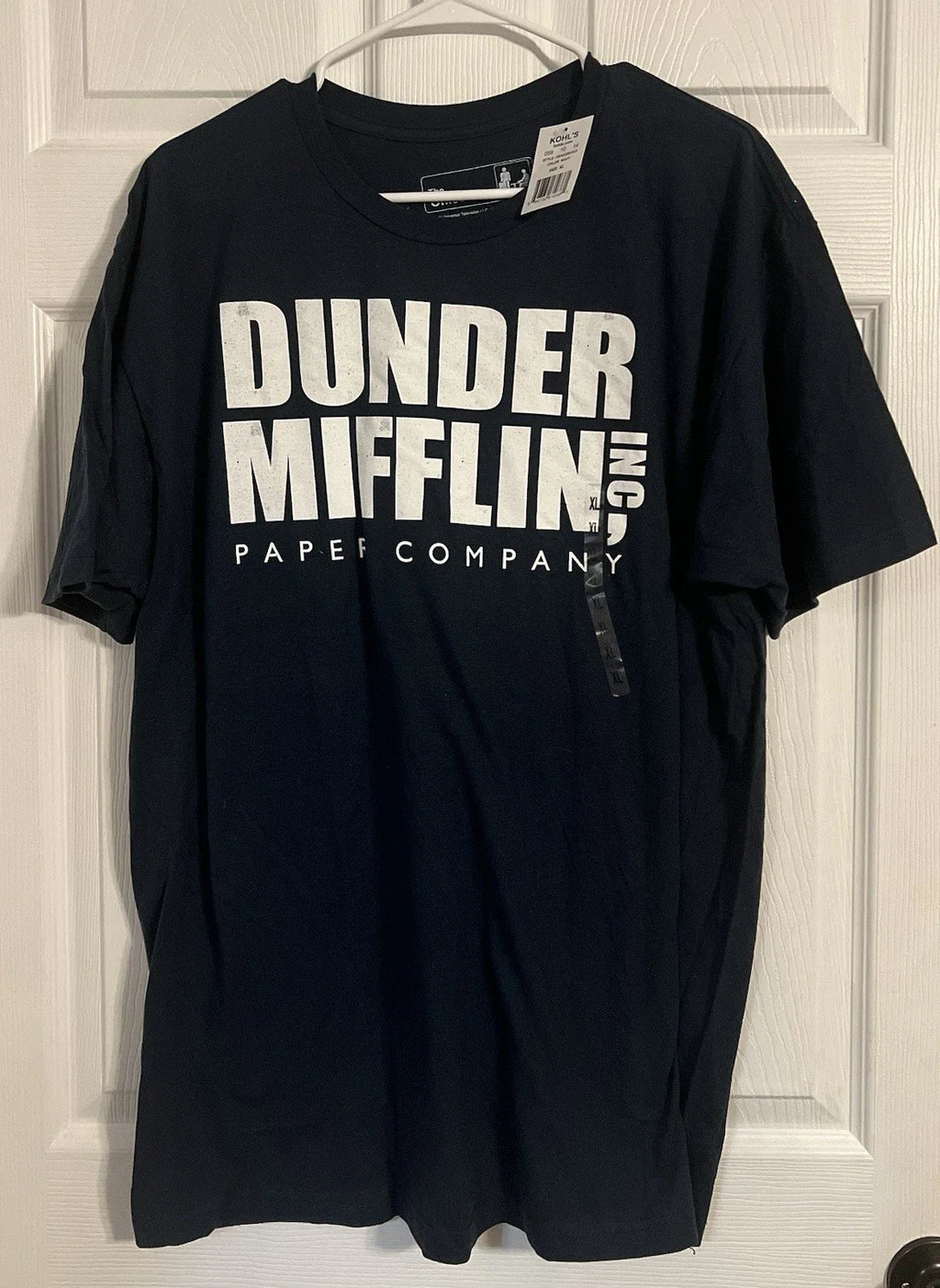 The Office Dunder Mifflin Paper Company Nwt Graphic Tshirt Navy Blue Size Xl