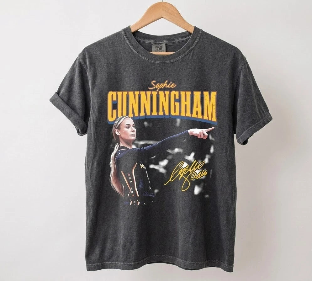 HOT Vintage Sophie Cunningham T-Shirt, Womens Basketball tee reprint