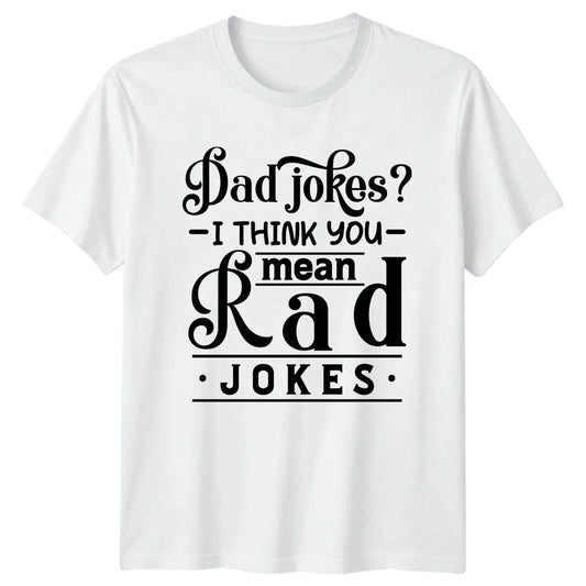 Dad Jokes Rad Jokes Funny Mens T-Shirt Fathers Day Gift