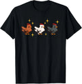 Funny Pixel Chicken Game Meme Farmer Gamer Sweatshirt T-shirt