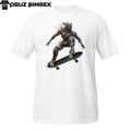 Urban Robot Skateboarder Graphic Tee Unisex Short-Sleeve T-Shirt  | Streetwear