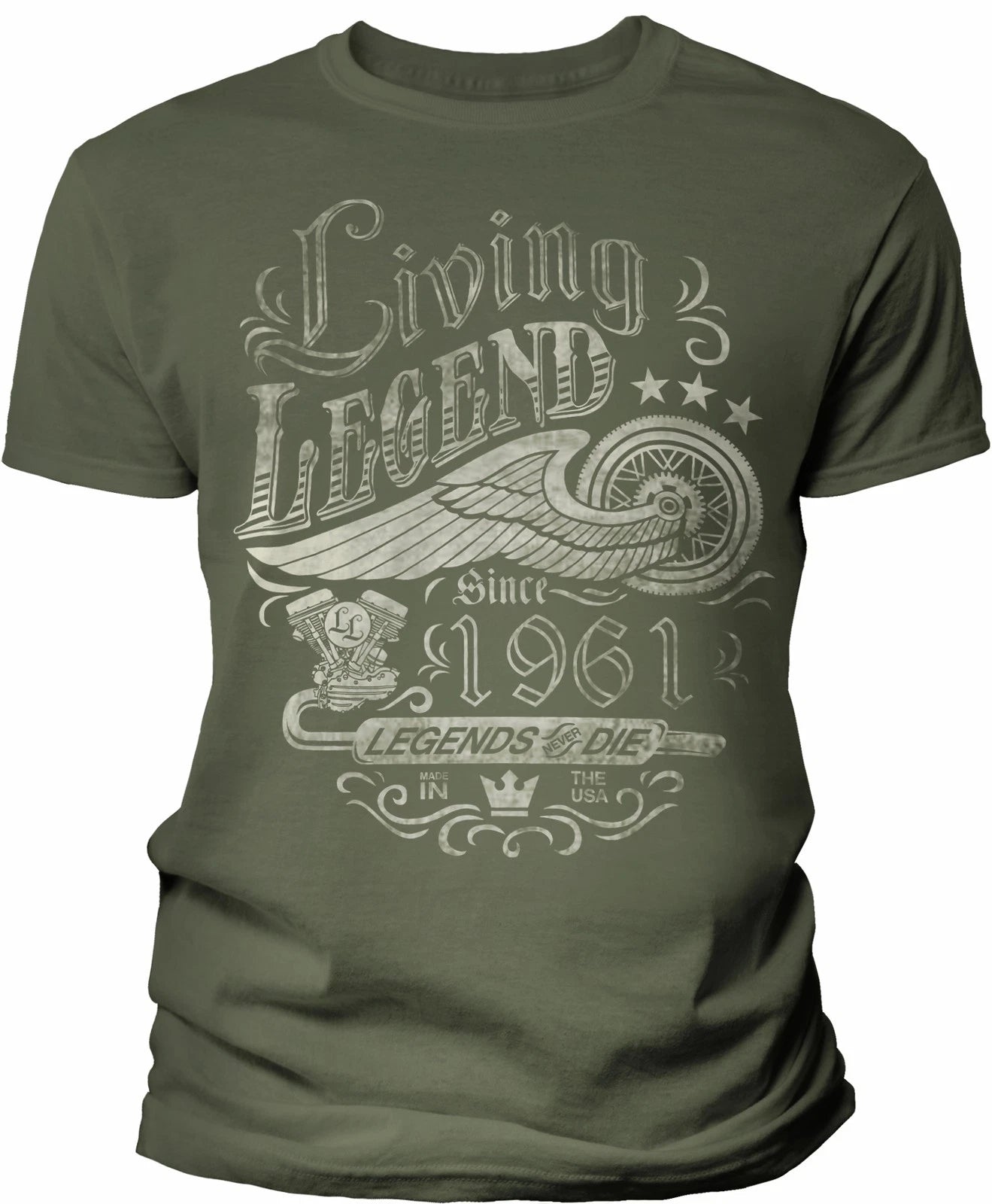 65th Birthday Gift Shirt For Men - Living Legend 1961