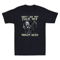 Don't Like Me Fck Off Problem Solved Funny Grim Reaper Meme Retro Men's T-Shirt