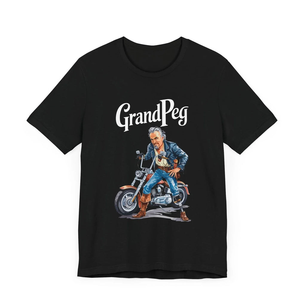 Funny amputee Shirt for Biker Grandpa, Motorcycle amputation joke, Dad Gift