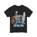 Edgy Streetwear Skeleton Basketball Shirt Freezing Ice Hoops Graphic Tee