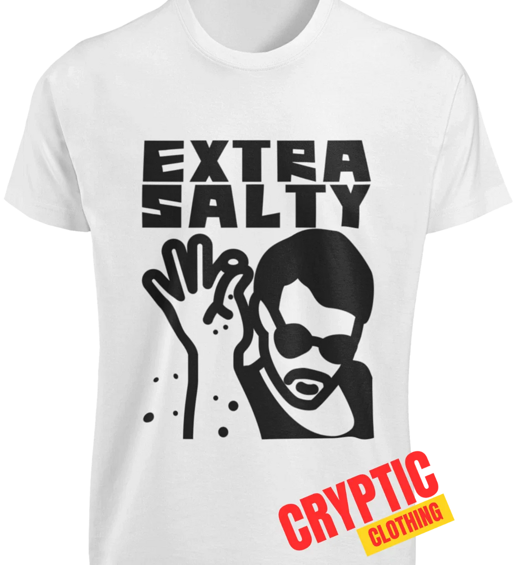 Extra Salty T-SHIRT Sarcastic Shady Funny Beach Popcorn Food Joke Quote GIFT TEE