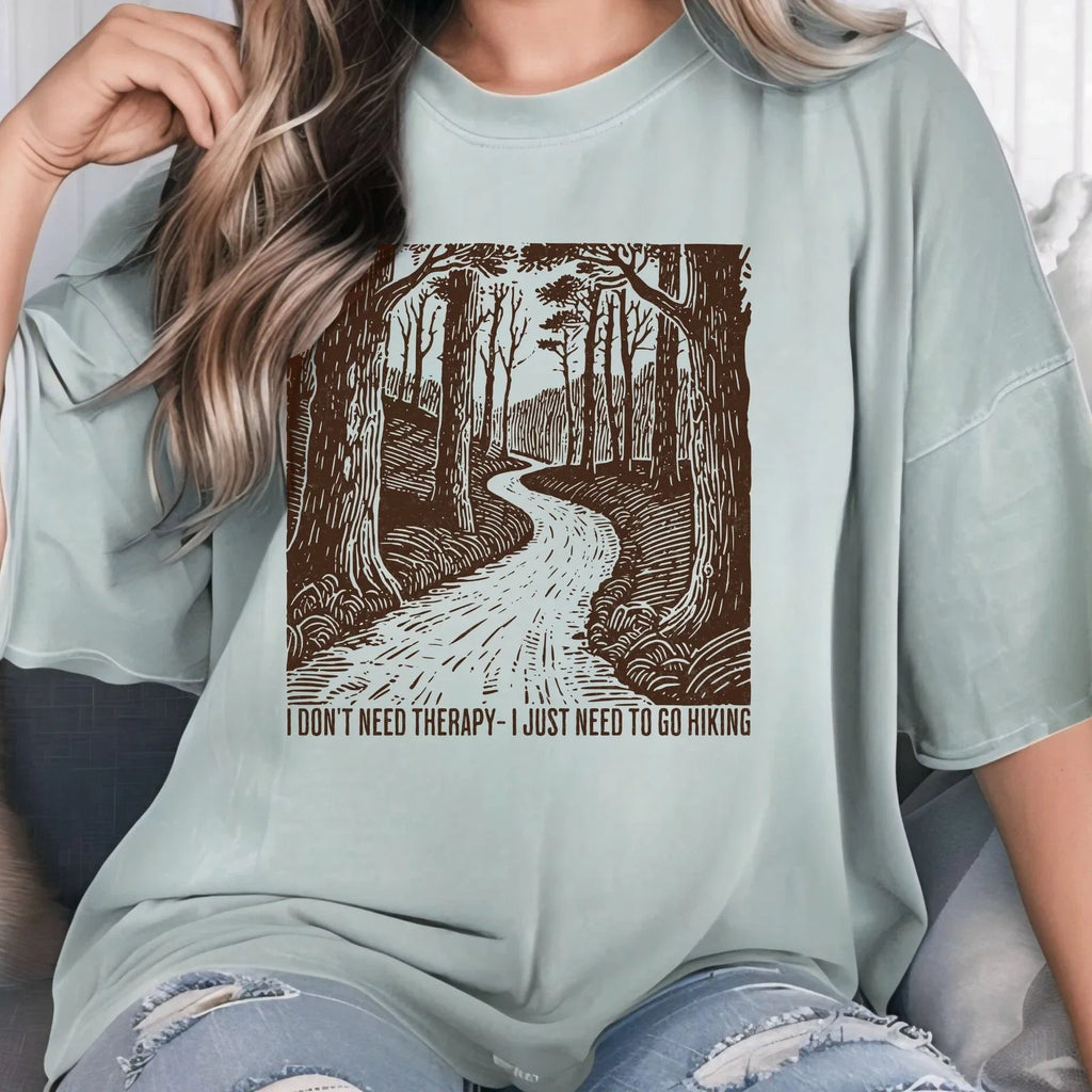 Funny Hiking Therapy T-Shirt Unisex | Nature Lover Tee | Introvert Hiker Shirt