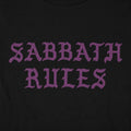 Sabbath Rules Gothic Metal Lettering
