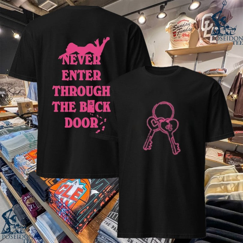 Sabrina Carpenter Never Enter Through The Back Door T-shirt