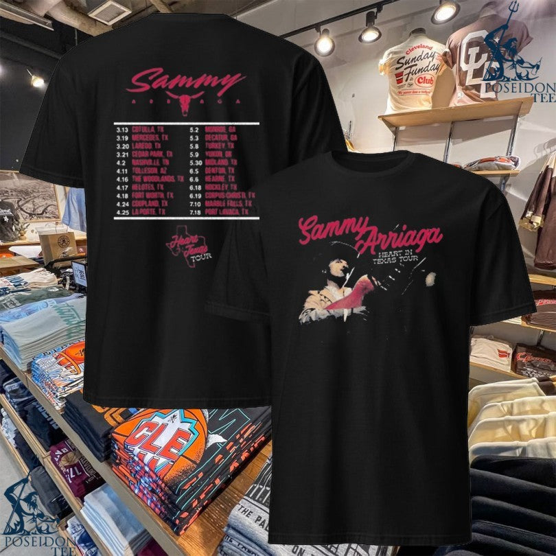 Sammy Arriaga Heart In Texas Tour T-shirt