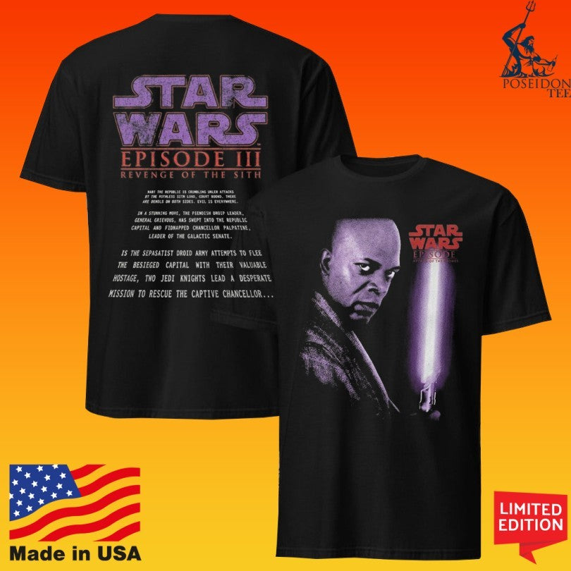 Samuel L Jackson Star Wars Revenge Of The Sith T-shirt