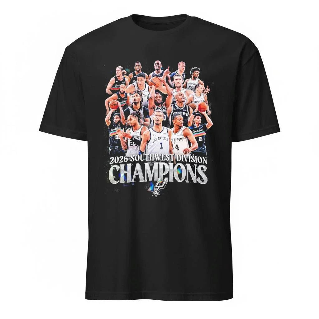 San Antonio Spurs NBA 2026 Southwest Division Champions Team Members Shirt