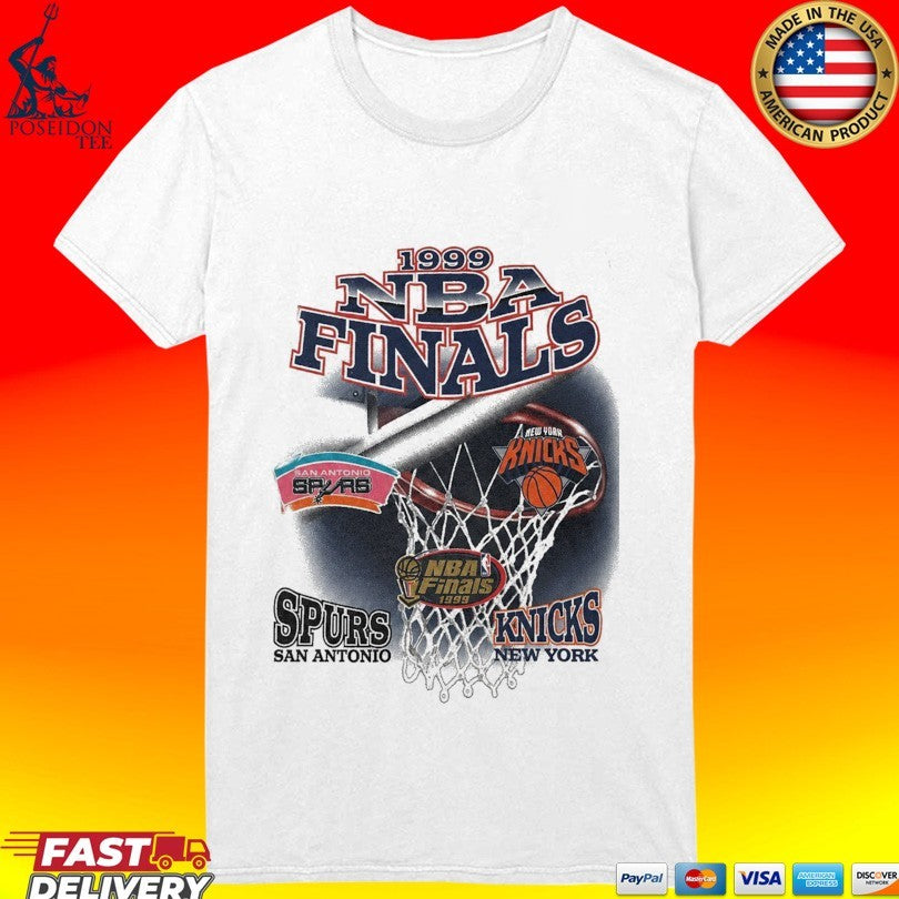 San Antonio Spurs Vs New York Knicks 1999 Nba Finals Vintage T-shirt