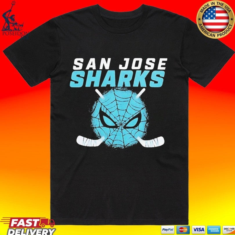 San Jose Sharks Spider-man 2026 T-shirt