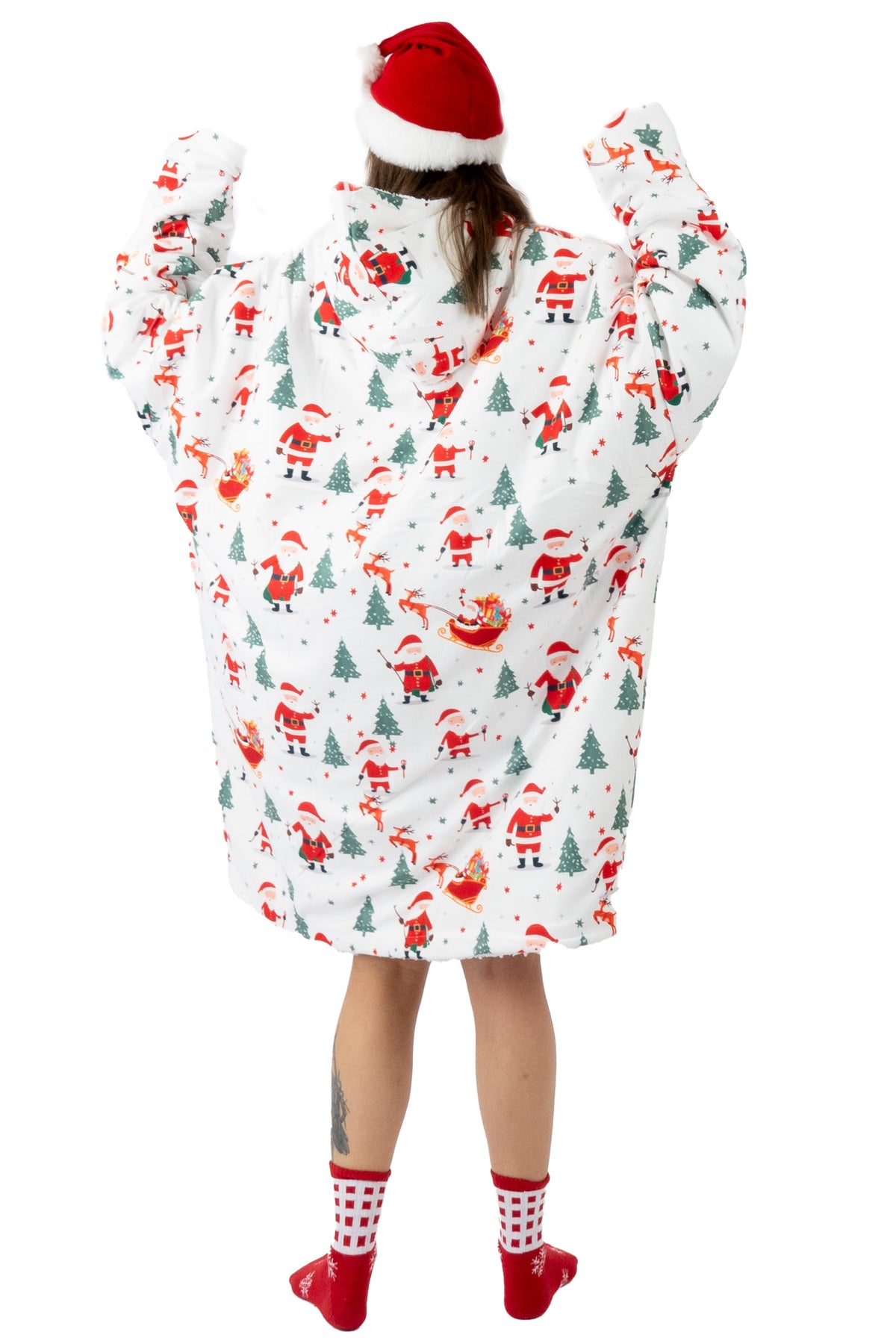 Santa Family Matching Pajama Collection Hoodie Blanket